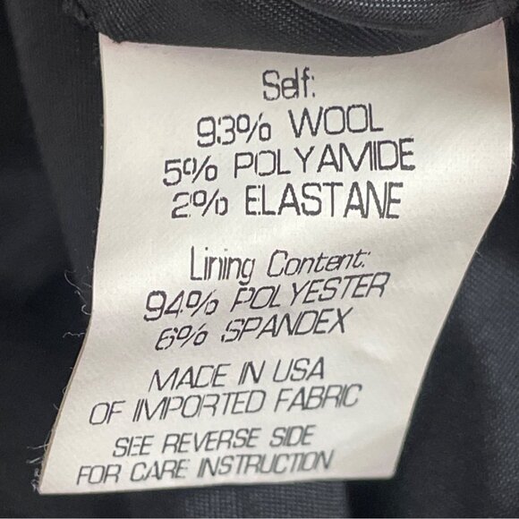 Theory Womens Black Wool & Polyamide Shirt Blazer Dress Elegant Button Cuff Sz 4 - Picture 7 of 9